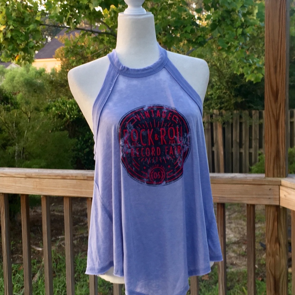 💋William Rast💋Asymmetrical Graphic Halter Sz L - Picture 4 of 8